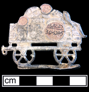 German flat tin or lead toy from 18BC27. The earliest &rdquo;flat&rdquo; toys were soldiers made in Germany of pressed tin from the 1730s onward.&nbsp;One of the most prolific firms was that of Ernst Heinrichsen, who began business in 1839 (O&rsquo;Neill 1988:244).